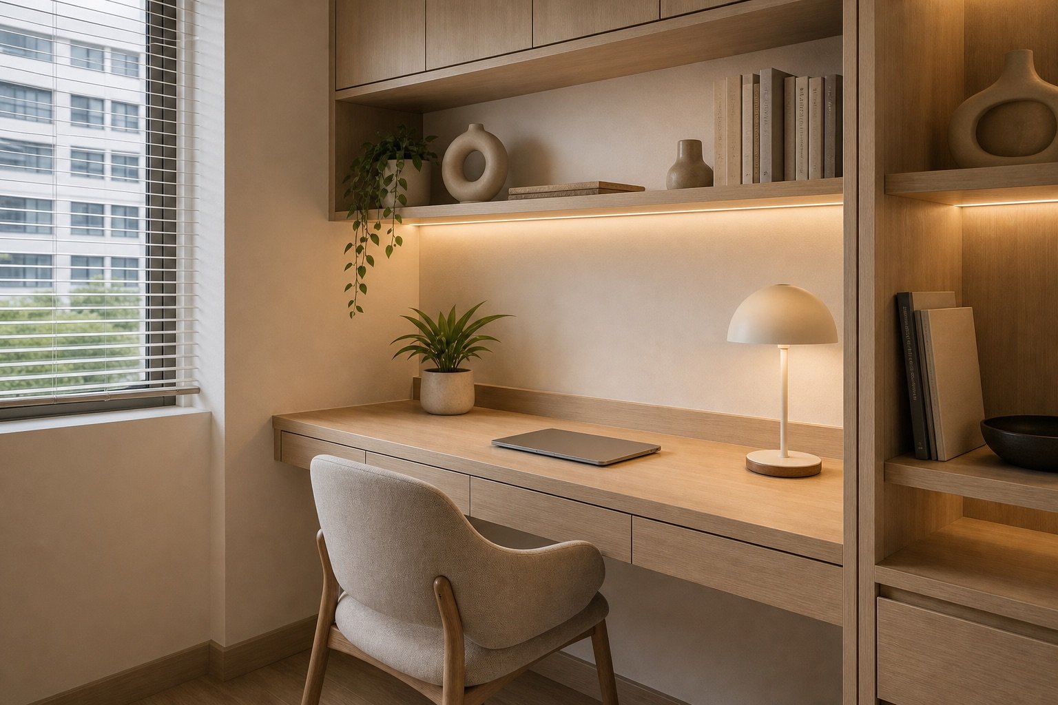 HDB study nook and renovation planning detail in Singapore